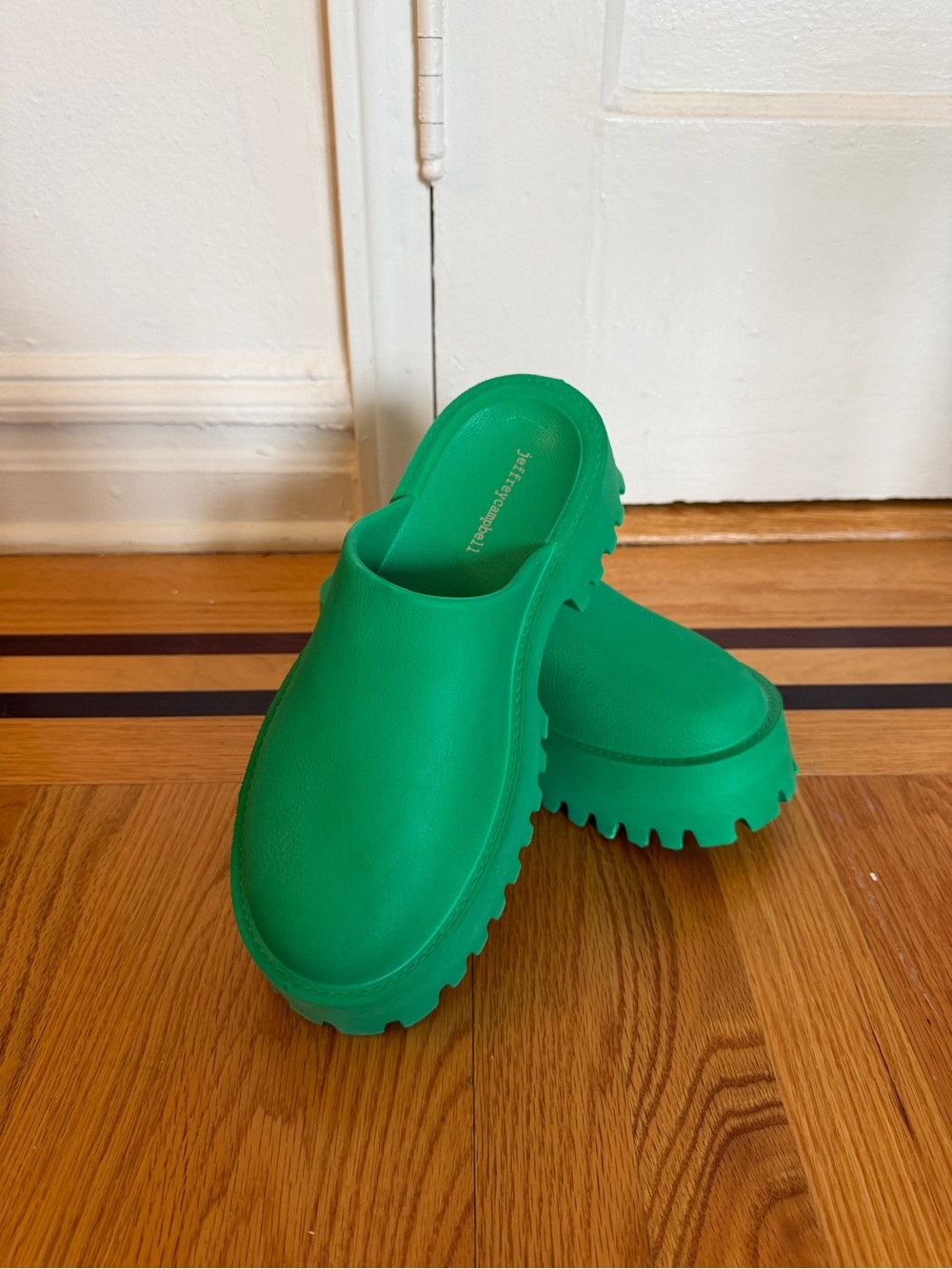 JEFFREY CAMPBELL GREEN PLATFORM CLOGS - Picture 3 of 7